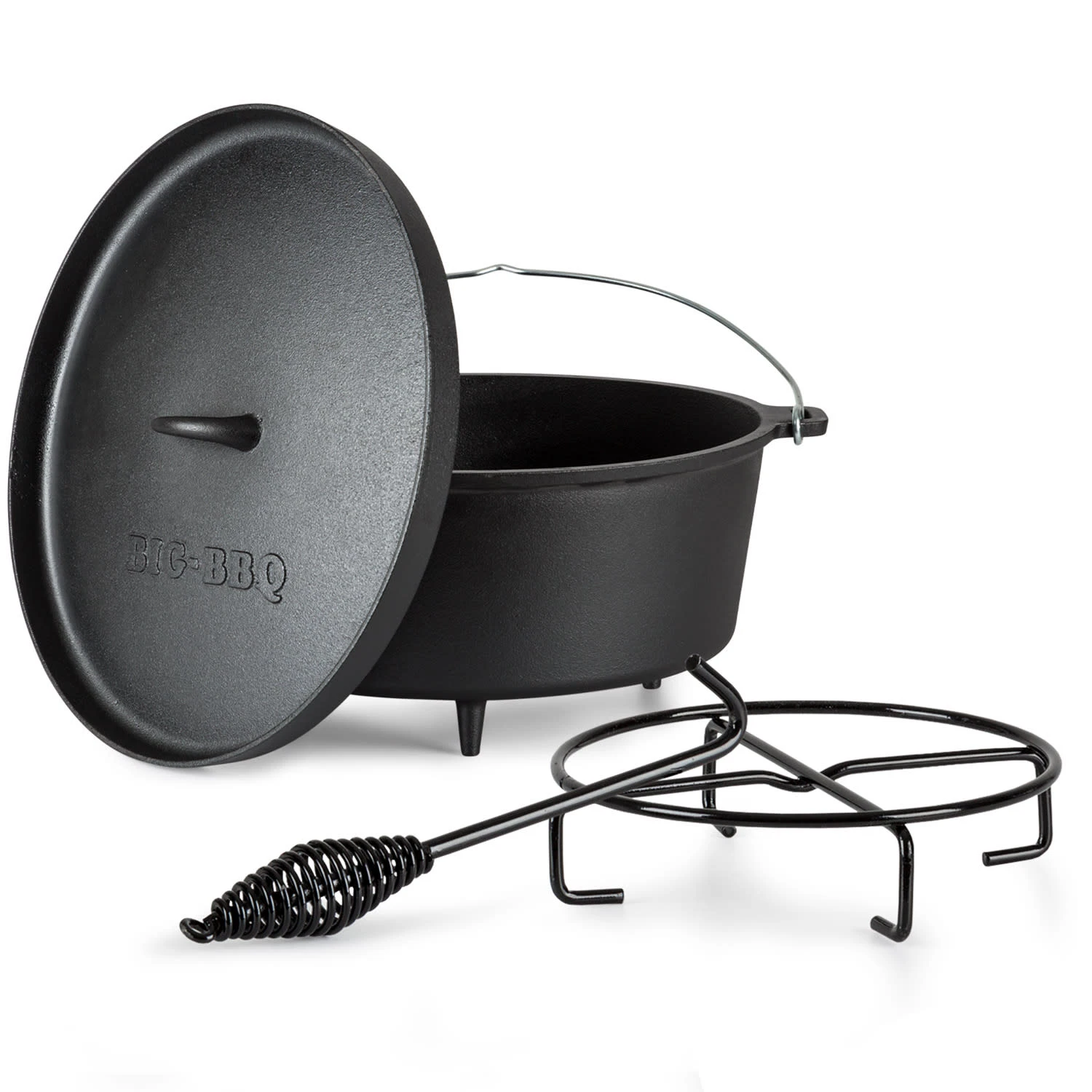 Galloway Dutch Oven 12.0 BBQ-Topf Gusseisen Standfüße Größe XL / 12 Qt 1 Galloway Dutch Oven 12.0 BBQ-Topf Gusseisen Standfüße Größe XL / 12 Qt
