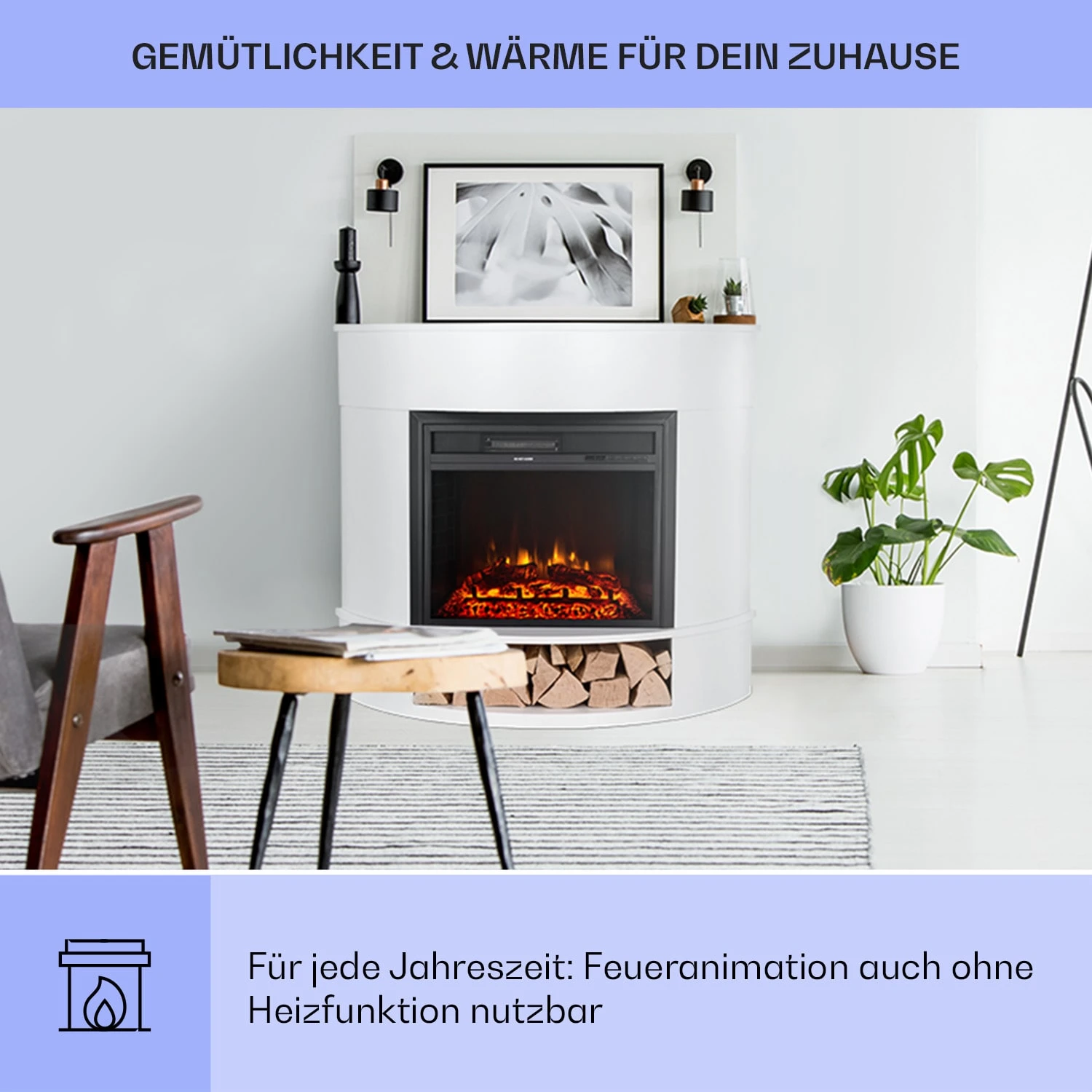 Loloru Elektrokamin Heizlüfter 900/1800W Wochentimer Fernbedienung 4 Loloru Elektrokamin Heizlüfter 900/1800W Wochentimer Fernbedienung – Bild 4