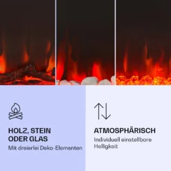 Galeras Elektrischer Wand- Und Einbaukamin 1800 W LED 3 Farben Timer 11 Galeras Elektrischer Wand- Und Einbaukamin 1800 W LED 3 Farben Timer -Haushaltsgerätegeschäft 10038688 de 0004 logo