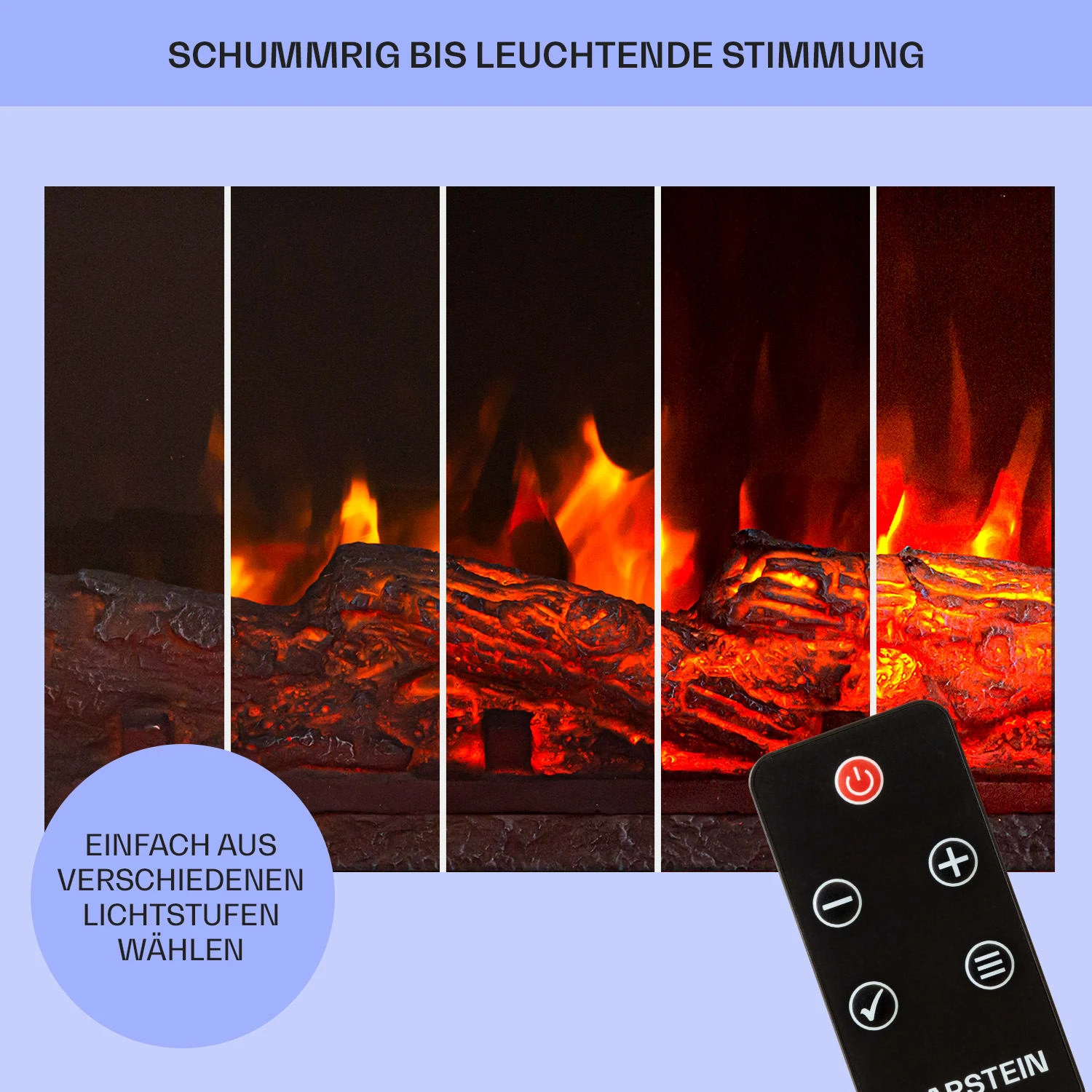 Dukono Elektrokamin 1800 W LED-Flammen Heizlüfter Timer Holzfach 8 Dukono Elektrokamin 1800 W LED-Flammen Heizlüfter Timer Holzfach – Bild 8