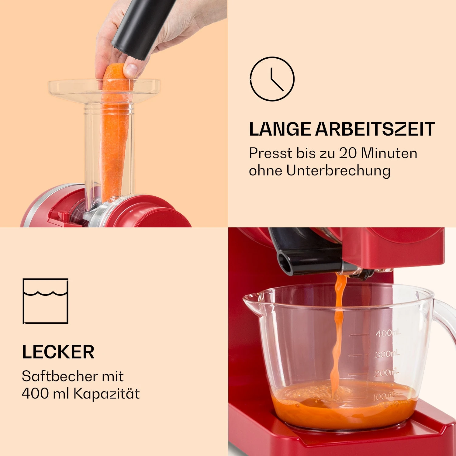 Bella Elegance Saftpresse 200 W 400 Ml BPA-frei 4 Bella Elegance Saftpresse 200 W 400 Ml BPA-frei – Bild 4