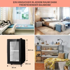 Brooklyn 23 Slim Kühlschrank LED Kunststoff-Einsatz Glastür -Haushaltsgerätegeschäft 10039904 DE 0006 usp