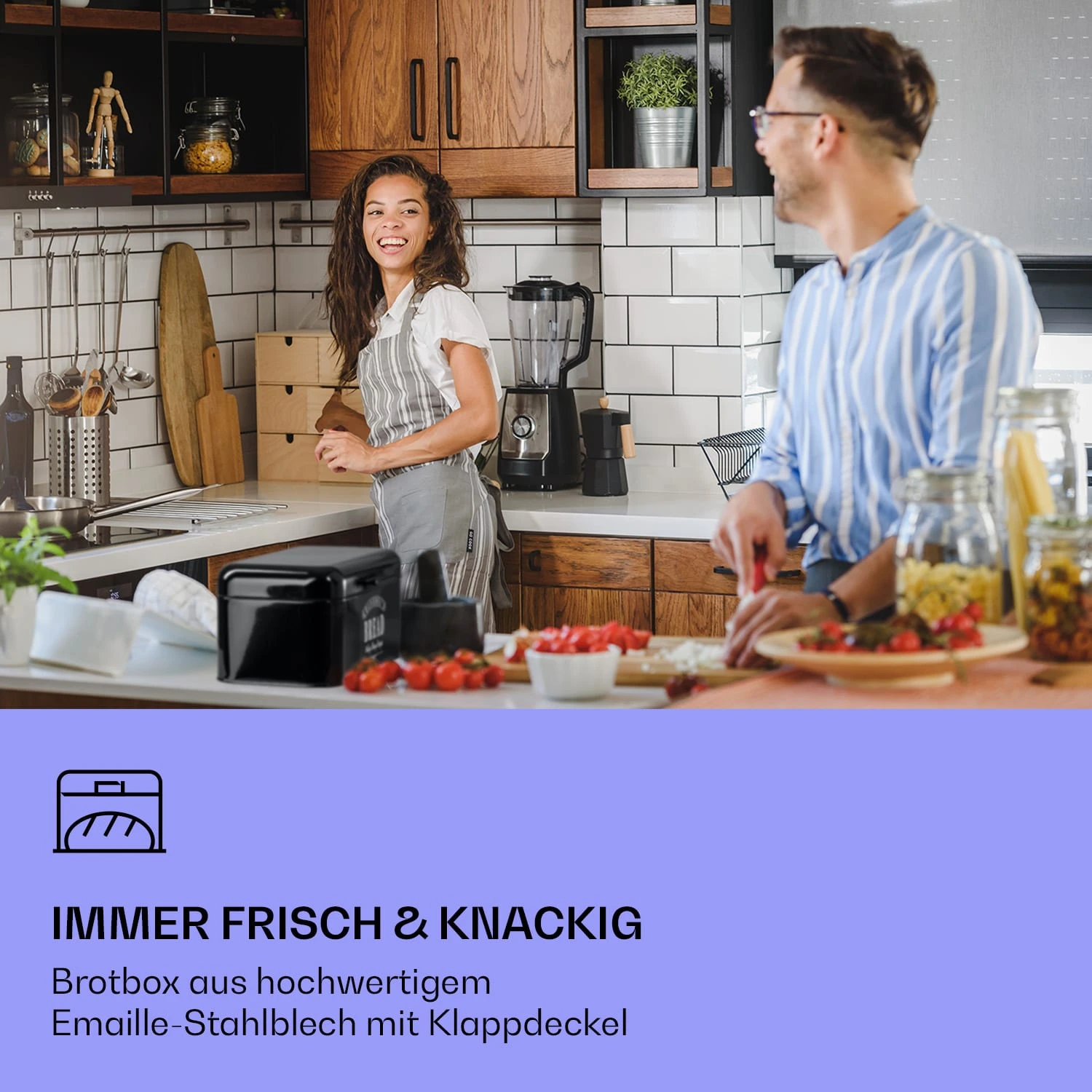 Delaware Brotkasten Metall 30 X 16 X 20,5 Cm Klappdeckel Lüftungslöcher 2 Delaware Brotkasten Metall 30 X 16 X 20,5 Cm Klappdeckel Lüftungslöcher – Bild 2