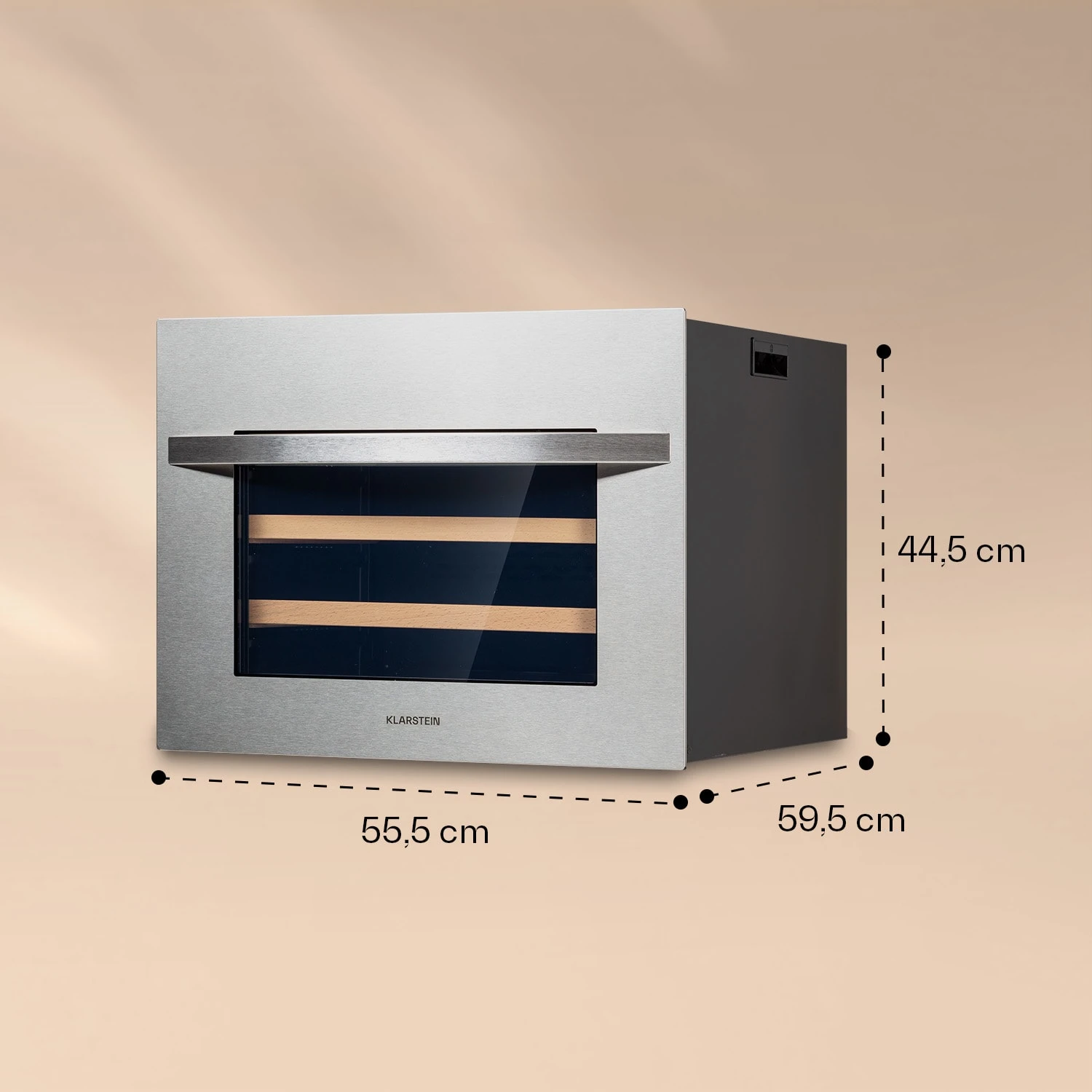 Vinsider 24 Built-In Uno Weinkühlschrank Einbaugerät 1 Zone 24 Flaschen Edelstahl 6 Vinsider 24 Built-In Uno Weinkühlschrank Einbaugerät 1 Zone 24 Flaschen Edelstahl – Bild 6