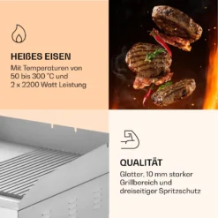 Grillmeile 4400 Elektrogrill Plancha 2x2200W Grillplatte Edelstahl 12 Grillmeile 4400 Elektrogrill Plancha 2x2200W Grillplatte Edelstahl -Haushaltsgerätegeschäft 10039915 de 0005 logo