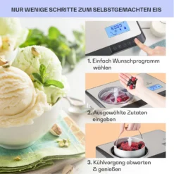 Dolce Bacio Smart Eiscremebereiter Yogurtmaker Kompressor 2 Liter WiFi Touch Edelstahl 11 Dolce Bacio Smart Eiscremebereiter Yogurtmaker Kompressor 2 Liter WiFi Touch Edelstahl -Haushaltsgerätegeschäft 10040048 de 0004 logo