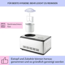 Dolce Bacio Smart Eiscremebereiter Yogurtmaker Kompressor 2 Liter WiFi Touch Edelstahl 12 Dolce Bacio Smart Eiscremebereiter Yogurtmaker Kompressor 2 Liter WiFi Touch Edelstahl -Haushaltsgerätegeschäft 10040048 de 0005 logo
