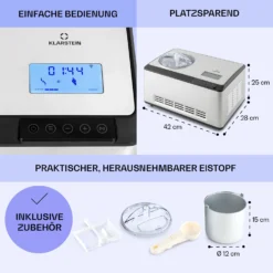 Dolce Bacio Smart Eiscremebereiter Yogurtmaker Kompressor 2 Liter WiFi Touch Edelstahl 13 Dolce Bacio Smart Eiscremebereiter Yogurtmaker Kompressor 2 Liter WiFi Touch Edelstahl -Haushaltsgerätegeschäft 10040048 de 0006 logo