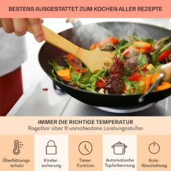 Ramsey Doppel-Kochfeld 2400W 11 Leistungsstufen Glaskeramik 13 Ramsey Doppel-Kochfeld 2400W 11 Leistungsstufen Glaskeramik -Haushaltsgerätegeschäft 10040070 de 0005 usp