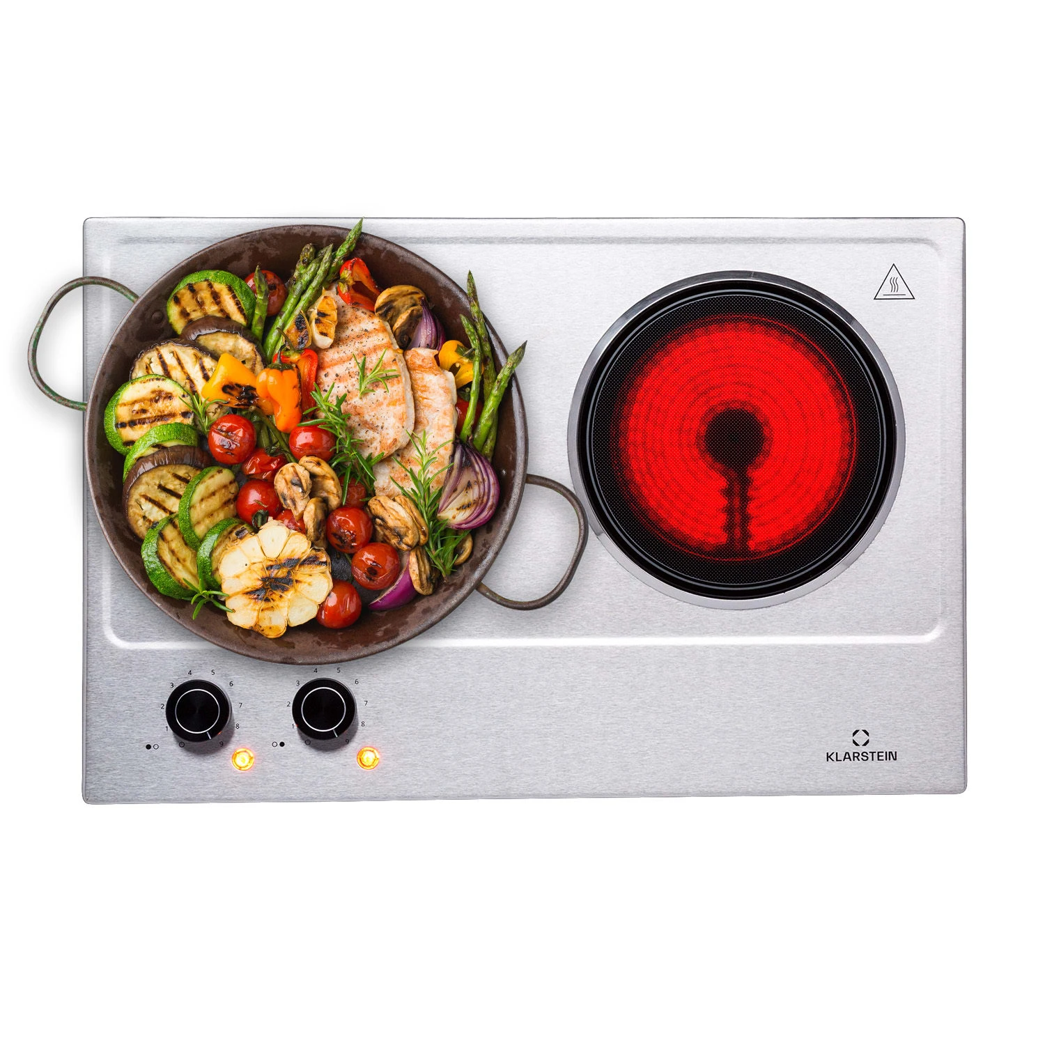 Ramsey Doppel-Kochfeld 2400W 11 Leistungsstufen Glaskeramik 1 Ramsey Doppel-Kochfeld 2400W 11 Leistungsstufen Glaskeramik