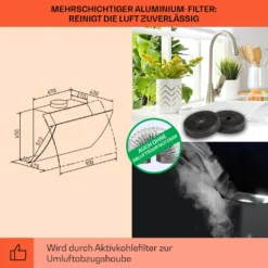 Clara 90 Dunstabzugshaube Glas 509 M³/h Touch Ambiente-Licht -Haushaltsgerätegeschäft 10040142 de 0005 logo