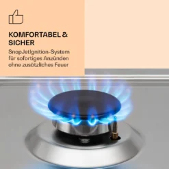 Ignito Chef Edition 5 Zonen Gaskochfeld 5-flammig Sabaf-Brenner Glaskeramik -Haushaltsgerätegeschäft 10040147 de 0004 logo