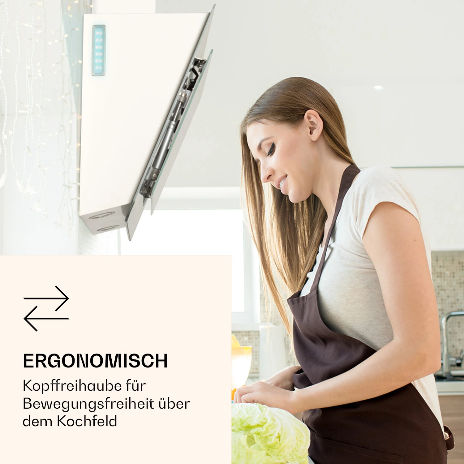 Aurora 60 Smart Dunstabzugshaube 550 M³/h 60cm Kopffrei Ambiente-Licht EEC A++ 2 Aurora 60 Smart Dunstabzugshaube 550 M³/h 60cm Kopffrei Ambiente-Licht EEC A++ – Bild 2