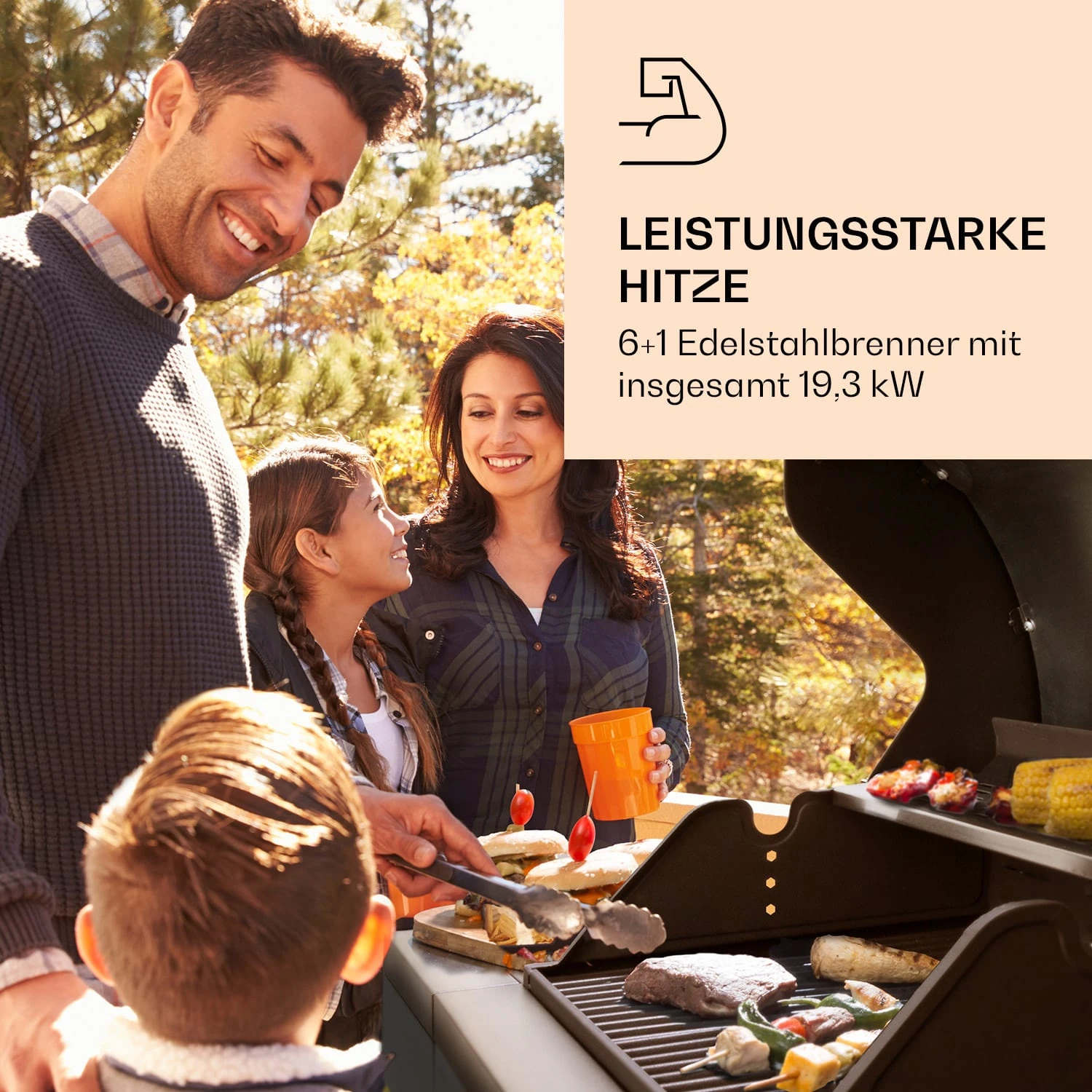 Valdosta 6.1 Gasgrill 6+1 Brenner 19,3 KW Gesamtleistung 2 Valdosta 6.1 Gasgrill 6+1 Brenner 19,3 KW Gesamtleistung – Bild 2