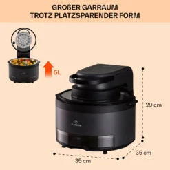 Vendure Heißluftfritteuse Mit Dampffunktion 1250W 5 Liter 6 Programme 13 Vendure Heißluftfritteuse Mit Dampffunktion 1250W 5 Liter 6 Programme -Haushaltsgerätegeschäft 10040278 de 0007 usp
