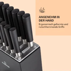 Kitano XL 13tlg. Messer-Set Mit Block 12 Messer Stahl Edler Holzblock -Haushaltsgerätegeschäft 10040323 de 0006 logo
