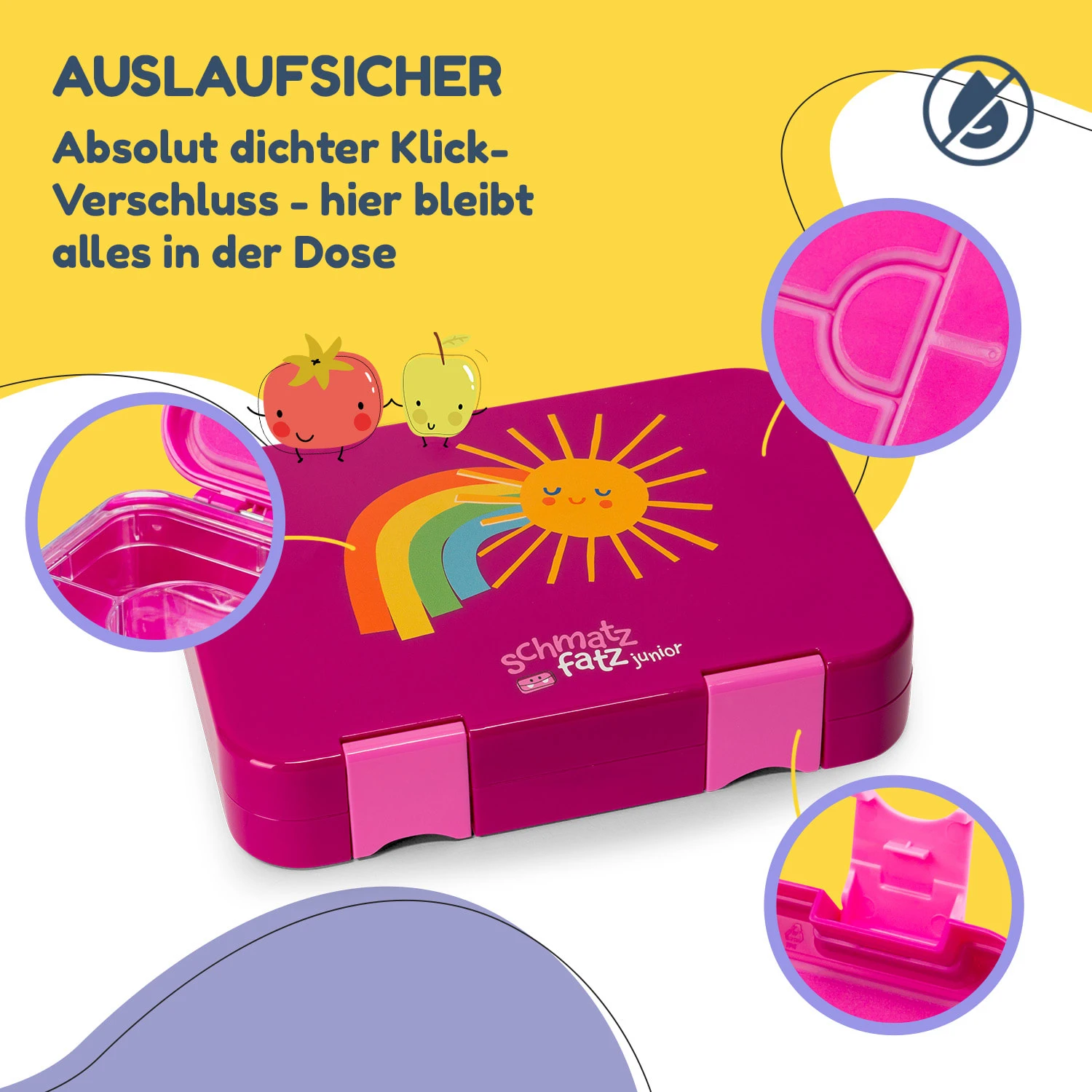 Junior Lunchbox 6 Fächer 21,3 X 15 X 4,5 Cm (BxHxT) BPA-frei 3 Junior Lunchbox 6 Fächer 21,3 X 15 X 4,5 Cm (BxHxT) BPA-frei – Bild 3
