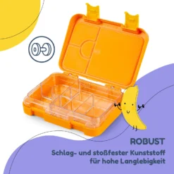 Junior Lunchbox 6 Fächer 21,3 X 15 X 4,5 Cm (BxHxT) BPA-frei -Haushaltsgerätegeschäft 10040339 de 0006 usp