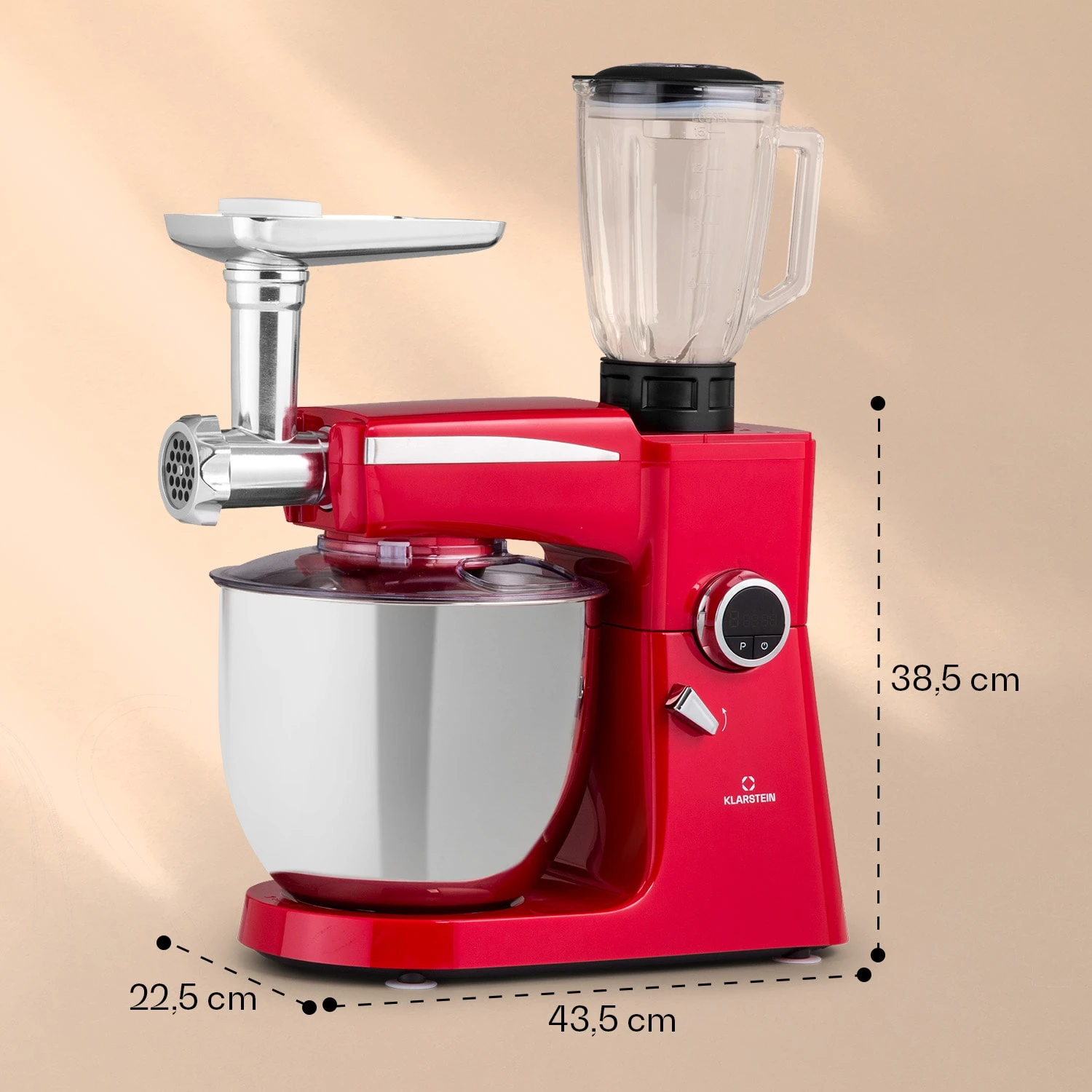 Renata Rossa Küchenmaschine 3-in-1 2000W 2,7PS 5Ltr Edelstahl BPA-frei 8 Renata Rossa Küchenmaschine 3-in-1 2000W 2,7PS 5Ltr Edelstahl BPA-frei – Bild 8