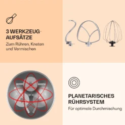 Renata Rossa Küchenmaschine 3-in-1 2000W 2,7PS 5Ltr Edelstahl BPA-frei 11 Renata Rossa Küchenmaschine 3-in-1 2000W 2,7PS 5Ltr Edelstahl BPA-frei -Haushaltsgerätegeschäft 10040500 de 0004 logo