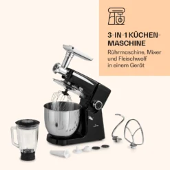 Renata Rossa Küchenmaschine 3-in-1 2000W 2,7PS 5Ltr Edelstahl BPA-frei 14 Renata Rossa Küchenmaschine 3-in-1 2000W 2,7PS 5Ltr Edelstahl BPA-frei -Haushaltsgerätegeschäft 10040500 de 0007 logo