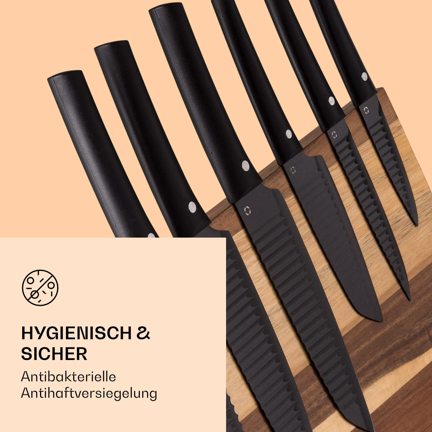 Kissaki Messerset Magnetisch Antihaftversiegelung Wellenform 6 Kissaki Messerset Magnetisch Antihaftversiegelung Wellenform – Bild 6