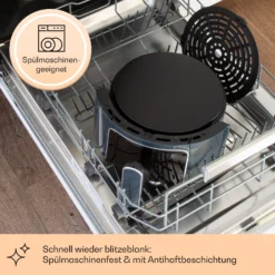 Crisp-Pro Heißluftfritteuse Air Fryer 1400W 3,5 Ltr 8 Programme Timer -Haushaltsgerätegeschäft 10040701 de 0004 logo