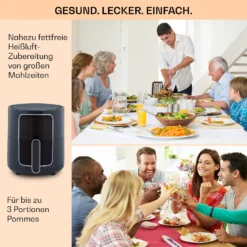 Crisp-Pro Heißluftfritteuse Air Fryer 1400W 3,5 Ltr 8 Programme Timer -Haushaltsgerätegeschäft 10040701 de 0005 logo