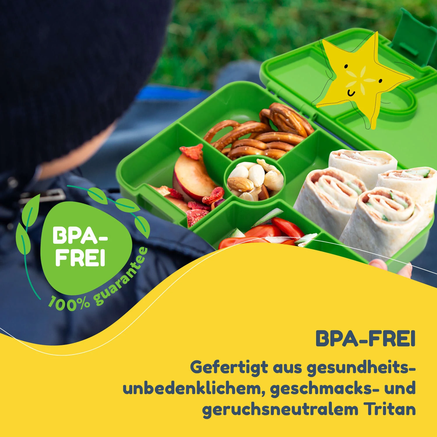 Schmatzfatz By Lite Lunchbox 6 Fächer 20,8x4,5x15 Cm BPA-frei Tritan 2 Schmatzfatz By Lite Lunchbox 6 Fächer 20,8x4,5x15 Cm BPA-frei Tritan – Bild 2