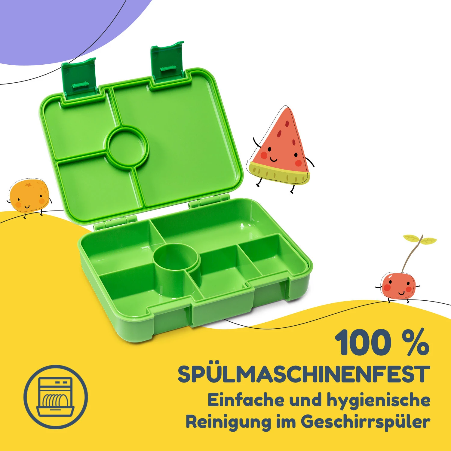 Schmatzfatz By Lite Lunchbox 6 Fächer 20,8x4,5x15 Cm BPA-frei Tritan 5 Schmatzfatz By Lite Lunchbox 6 Fächer 20,8x4,5x15 Cm BPA-frei Tritan – Bild 5