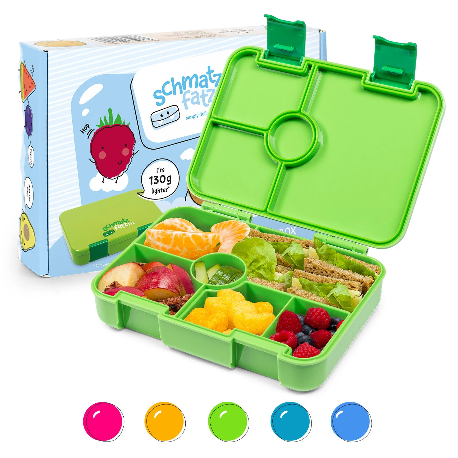 Schmatzfatz By Lite Lunchbox 6 Fächer 20,8x4,5x15 Cm BPA-frei Tritan 1 Schmatzfatz By Lite Lunchbox 6 Fächer 20,8x4,5x15 Cm BPA-frei Tritan