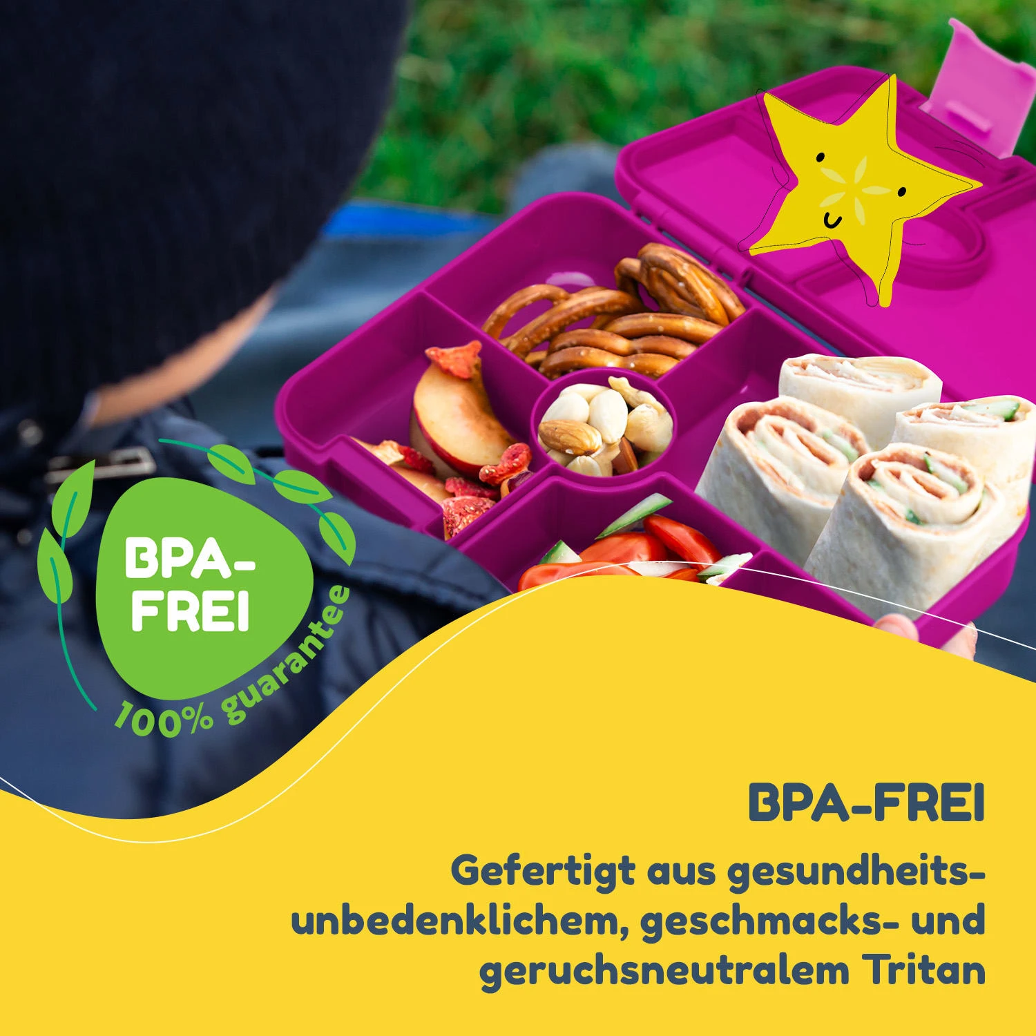 Schmatzfatz By Lite Lunchbox 6 Fächer 20,8x4,5x15 Cm BPA-frei Tritan 2 Schmatzfatz By Lite Lunchbox 6 Fächer 20,8x4,5x15 Cm BPA-frei Tritan – Bild 2