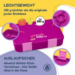 Schmatzfatz By Lite Lunchbox 6 Fächer 20,8x4,5x15 Cm BPA-frei Tritan 10 Schmatzfatz By Lite Lunchbox 6 Fächer 20,8x4,5x15 Cm BPA-frei Tritan -Haushaltsgerätegeschäft 10040716 de 0003 logo