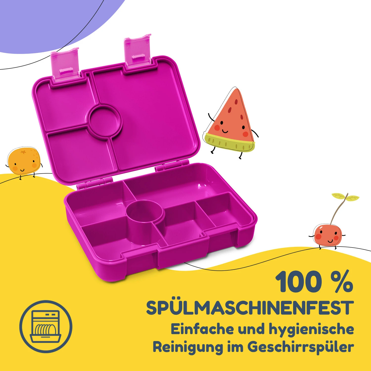 Schmatzfatz By Lite Lunchbox 6 Fächer 20,8x4,5x15 Cm BPA-frei Tritan 5 Schmatzfatz By Lite Lunchbox 6 Fächer 20,8x4,5x15 Cm BPA-frei Tritan – Bild 5