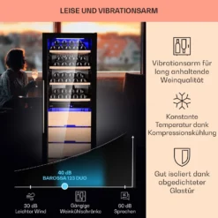 Barossa 123 Duo Weinkühlschrank 123 Fl 226 Ltr 2 Zonen Touch-Steuerung 11 Barossa 123 Duo Weinkühlschrank 123 Fl 226 Ltr 2 Zonen Touch-Steuerung -Haushaltsgerätegeschäft 10040721 de 0004 usp