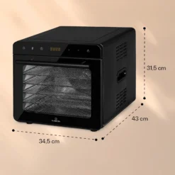 Shaftesbury Dörrautomat 700W Timer-Funktion 35-85°C Digitales Touch-Display -Haushaltsgerätegeschäft 10040727 yy 0007 dimensions