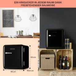 Audrey Mini Retro-Kühlschrank 48l 2 Ebenen 10 Audrey Mini Retro-Kühlschrank 48l 2 Ebenen -Haushaltsgerätegeschäft 10040738 de 0005 usp