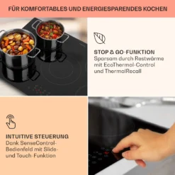 Virtuosa 5 Einbaukochfeld 5 Zonen 8200W Glaskeramik 11 Virtuosa 5 Einbaukochfeld 5 Zonen 8200W Glaskeramik -Haushaltsgerätegeschäft 10041116 de 0004 usp