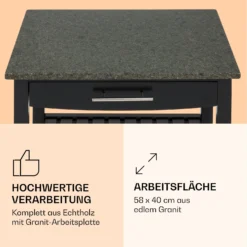 Tennessee Servierwagen Küchenwagen 4 Etagen Holz Granit Mobil -Haushaltsgerätegeschäft 10041121 de 0003 logo