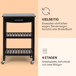 Tennessee Servierwagen Küchenwagen 4 Etagen Holz Granit Mobil -Haushaltsgerätegeschäft 10041121 de 0004 logo