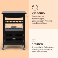 Louisiana Servierwagen Küchenwagen 5 Etagen Holz Handtuchhalter Mobil 11 Louisiana Servierwagen Küchenwagen 5 Etagen Holz Handtuchhalter Mobil -Haushaltsgerätegeschäft 10041123 de 0004 logo