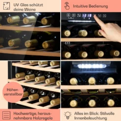 Barossa 29 Duo Weinkühlschrank 29 Fl 80 Ltr 2 Zonen Drucktasten 11 Barossa 29 Duo Weinkühlschrank 29 Fl 80 Ltr 2 Zonen Drucktasten -Haushaltsgerätegeschäft 10041124 de 0005 usp