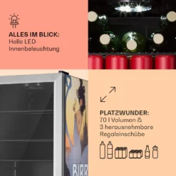 Beersafe 70 Birra Milano Edition Kühlschrank 70 Liter 3 Böden Panoramaglastür Edelstahl 12 Beersafe 70 Birra Milano Edition Kühlschrank 70 Liter 3 Böden Panoramaglastür Edelstahl -Haushaltsgerätegeschäft 10041179 de 0005 usp