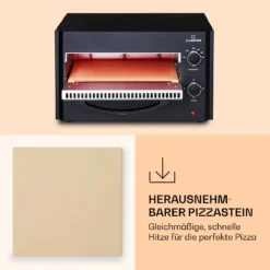 Arezzo Pizza-Ofen Herausnehmbarer Pizza-Stein Stahlgehäuse 1770 W 160 - 400 °C 10 Arezzo Pizza-Ofen Herausnehmbarer Pizza-Stein Stahlgehäuse 1770 W 160 - 400 °C -Haushaltsgerätegeschäft 10041186 de 0005 logo