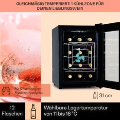 Barolo 12 Uno Weinkühlschrank 37 Ltr 12 Flaschen 11-18°C SingleZone 10 Barolo 12 Uno Weinkühlschrank 37 Ltr 12 Flaschen 11-18°C SingleZone -Haushaltsgerätegeschäft 10041205 de 0003 usp