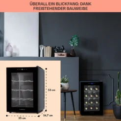 Barolo 12 Uno Weinkühlschrank 37 Ltr 12 Flaschen 11-18°C SingleZone 13 Barolo 12 Uno Weinkühlschrank 37 Ltr 12 Flaschen 11-18°C SingleZone -Haushaltsgerätegeschäft 10041205 de 0006 usp