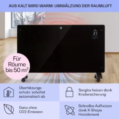 Bansin Crystal Smart Konvektions-Heizgerät 2500W 5 - 50 °C App-Steuerung 10 Bansin Crystal Smart Konvektions-Heizgerät 2500W 5 - 50 °C App-Steuerung -Haushaltsgerätegeschäft 10041211 de 0004 usp