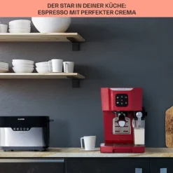 BellaVita Kaffeemaschine 3-in-1 1450 W 20 Bar Milchschäumer -Haushaltsgerätegeschäft 10041240 de 0004 usp