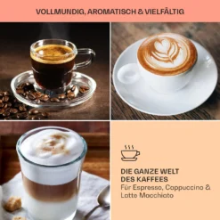 BellaVita Kaffeemaschine 3-in-1 1450 W 20 Bar Milchschäumer -Haushaltsgerätegeschäft 10041240 de 0007 usp