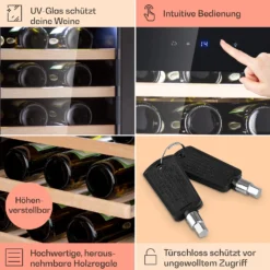 Barossa 38 Uno Weinkühlschrank 1 Zone 94 Ltr 38 Fl Touch-Display 13 Barossa 38 Uno Weinkühlschrank 1 Zone 94 Ltr 38 Fl Touch-Display -Haushaltsgerätegeschäft 10041306 de 0005 usp